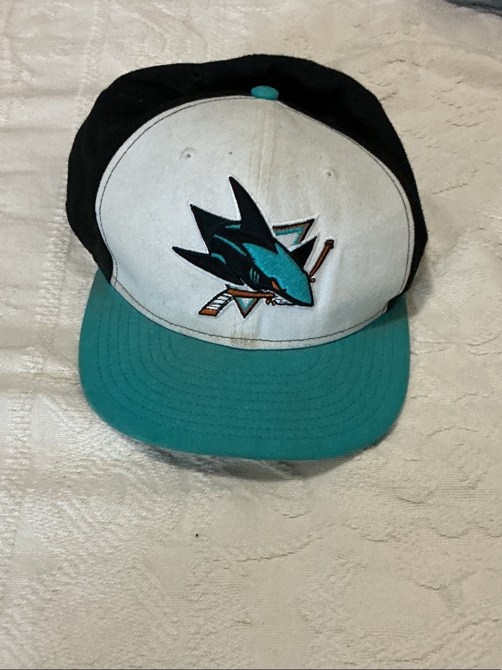 San Jose Sharks Teal & Black Hockey Hat